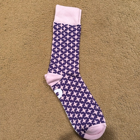 Purple Multi Patterned Socks - Picture 1 of 3